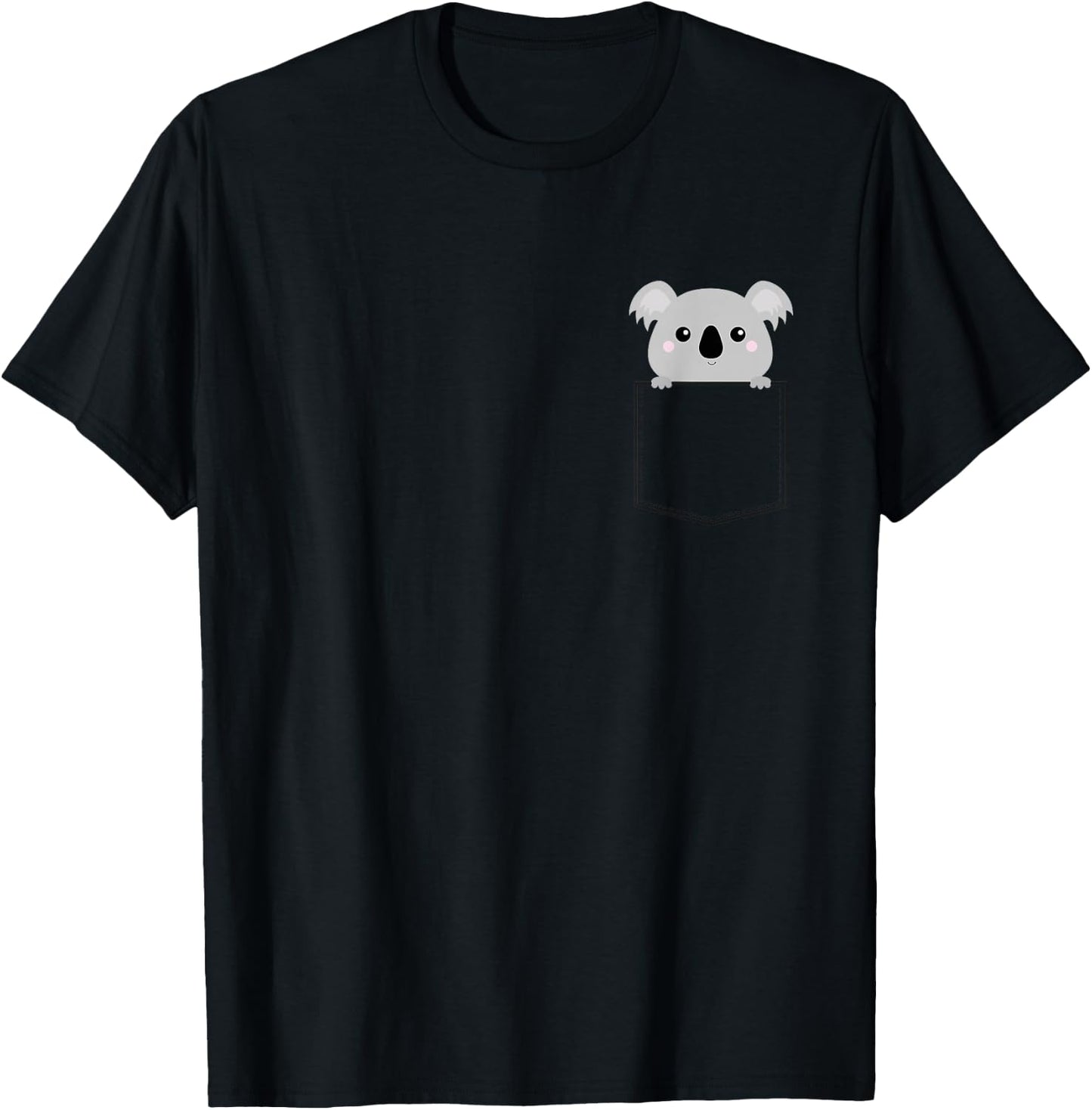 Pocket Koala Bear T-Shirt - T-Shirt | Black