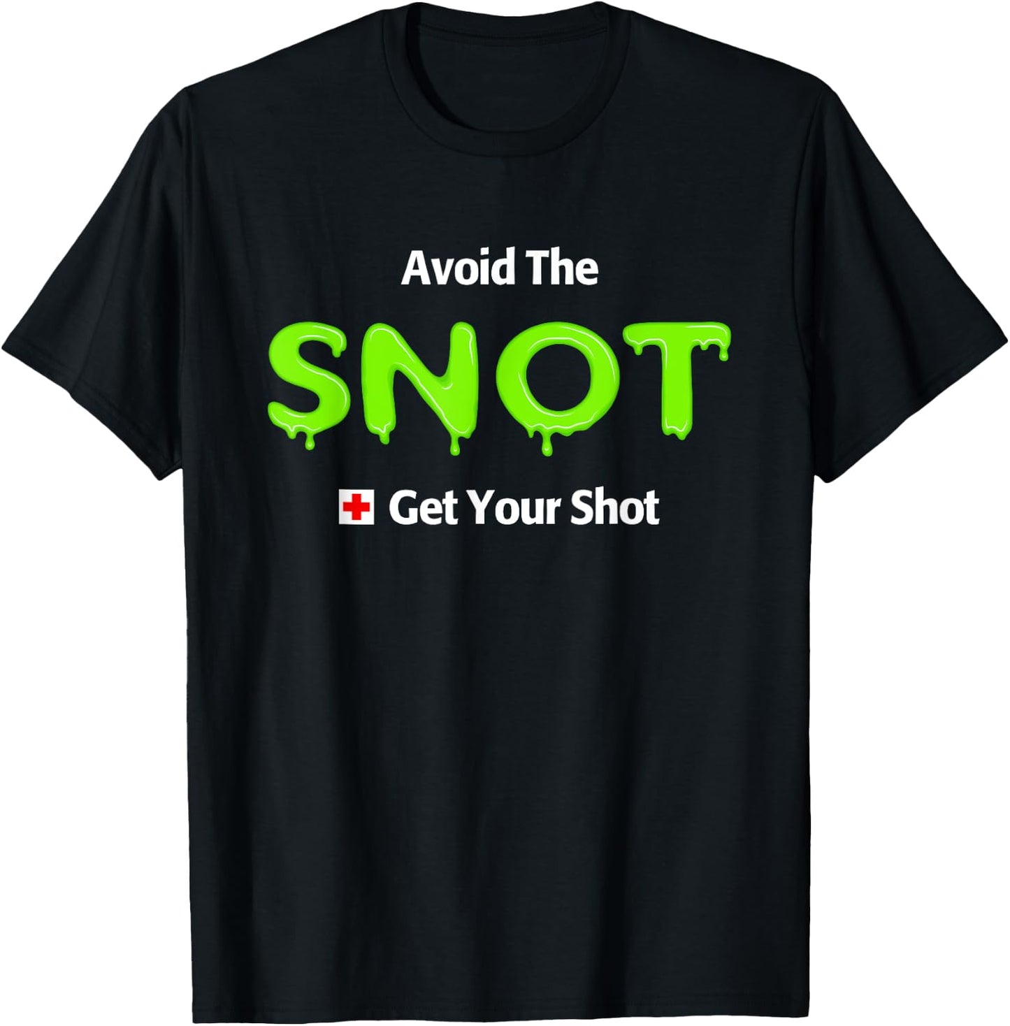 Funny Flu Vaccine Shot T-Shirt - T-Shirt | Black