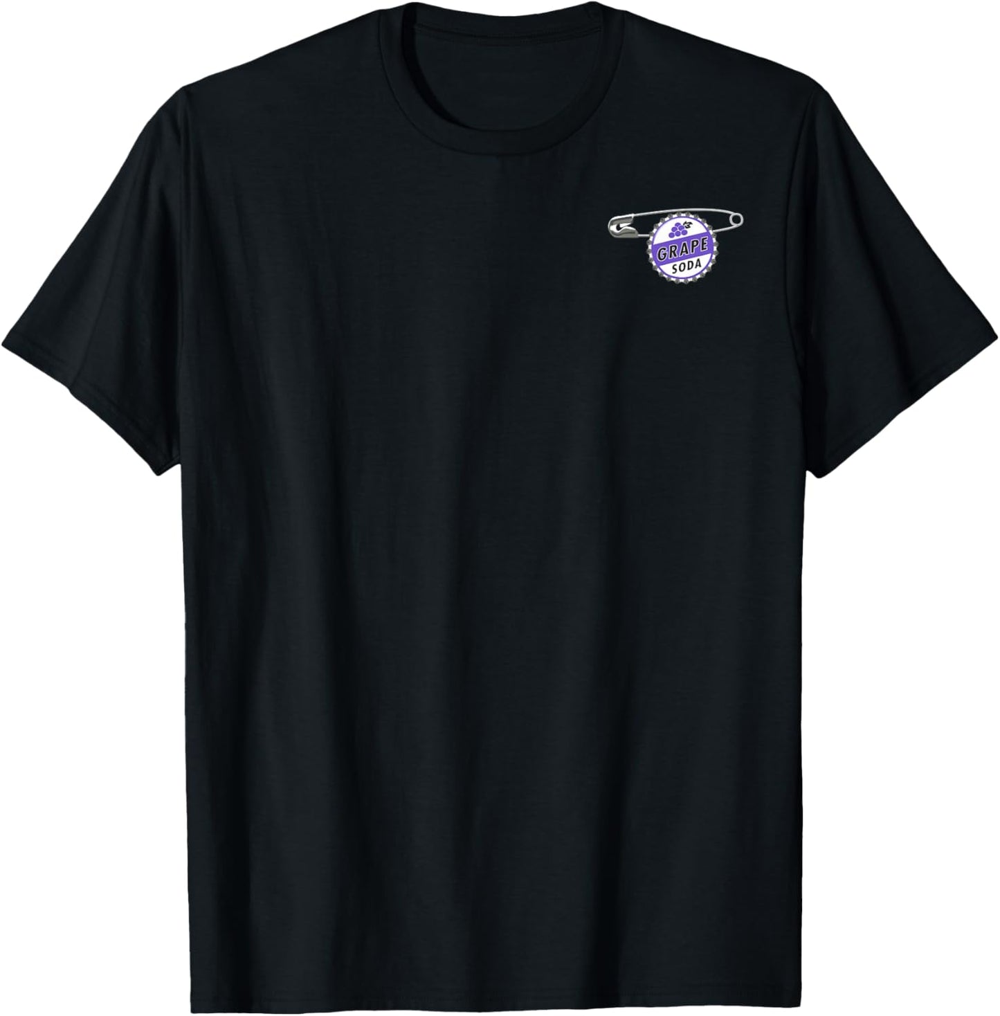 Disney Pixar Up Grape Soda Ellie Badge Small Pocket Logo T-Shirt - T-Shirt | Black