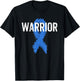 Colon Cancer Warrior Awareness Colonoscopy Blue T-Shirt - T-Shirt | Black