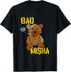 Bad Misha Bear Teddy Attitude Cool Cartoon Anime Kawaii T-Shirt - T-Shirt | Black