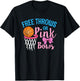 Free throws or Pink Bows Gender Reveal Cute Girl T-Shirt - T-Shirt | Black