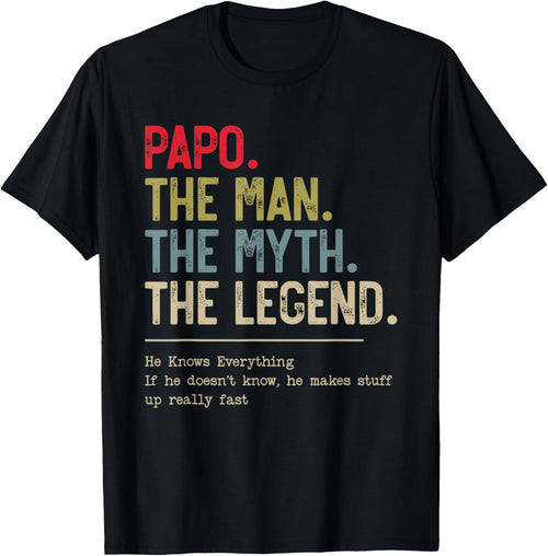 Papo The Man The Myth The Legend He Knows Everything
