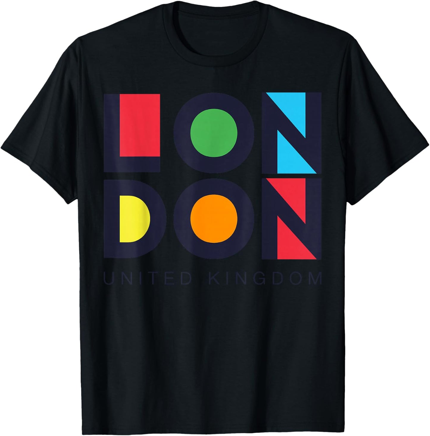 London Fashion Graphic T Shirts, I Love London Vibes, London T-Shirt - T-Shirt | Black