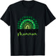 One Lucky Mommom Rainbow Irish St Patricks Day Shamrock T-Shirt - T-Shirt | Black