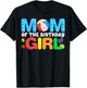 Mom Birthday Girl Kids Beach Ball Theme Party Pool Matching T-Shirt - T-Shirt | Black