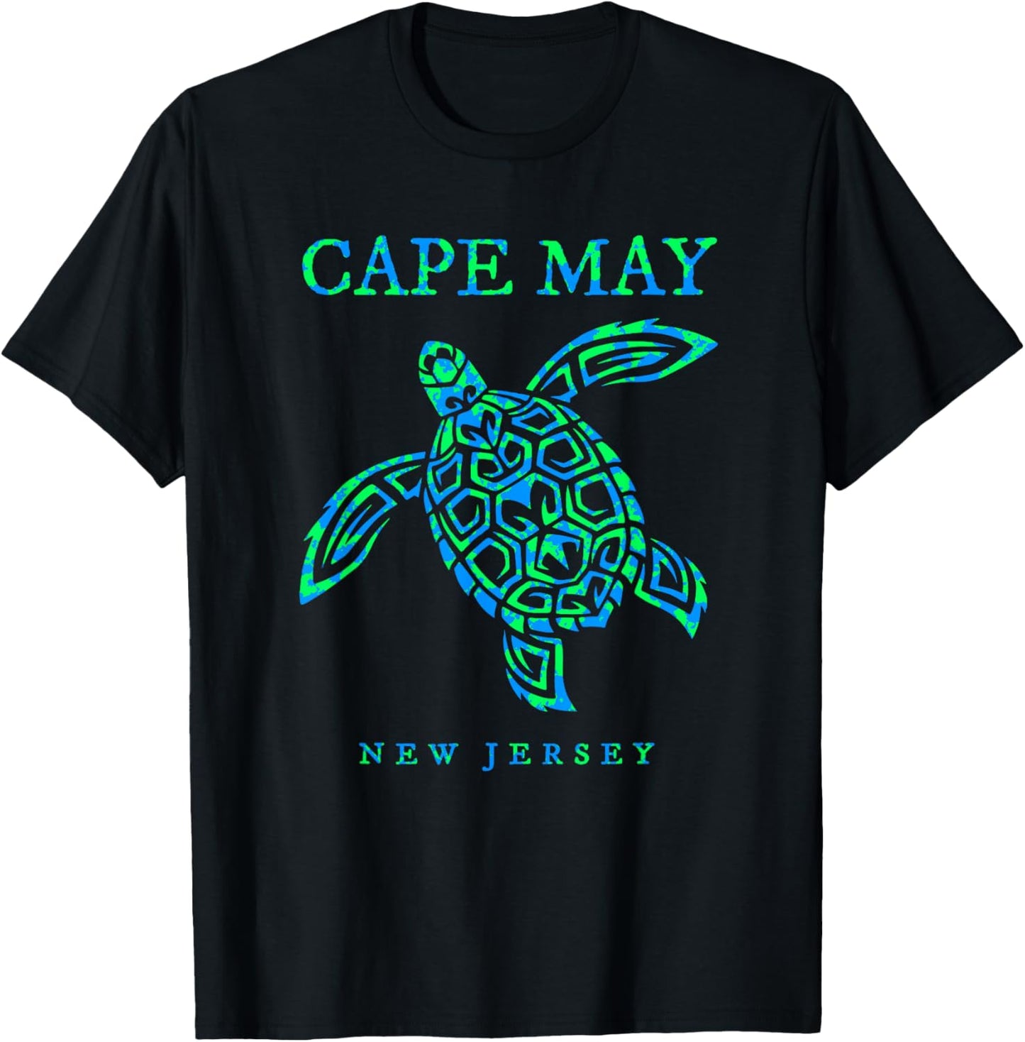 Cape May New Jersey NJ Sea Turtle Boys Girls Toddler T-Shirt - T-Shirt | Black