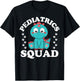 Happy Nurse Week 2023 Pediatrics Squad Baby Dinosaur Funny T-Shirt - T-Shirt | Black