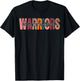 Warriors School Sports Fan Team Spirit T-Shirt - T-Shirt | Black