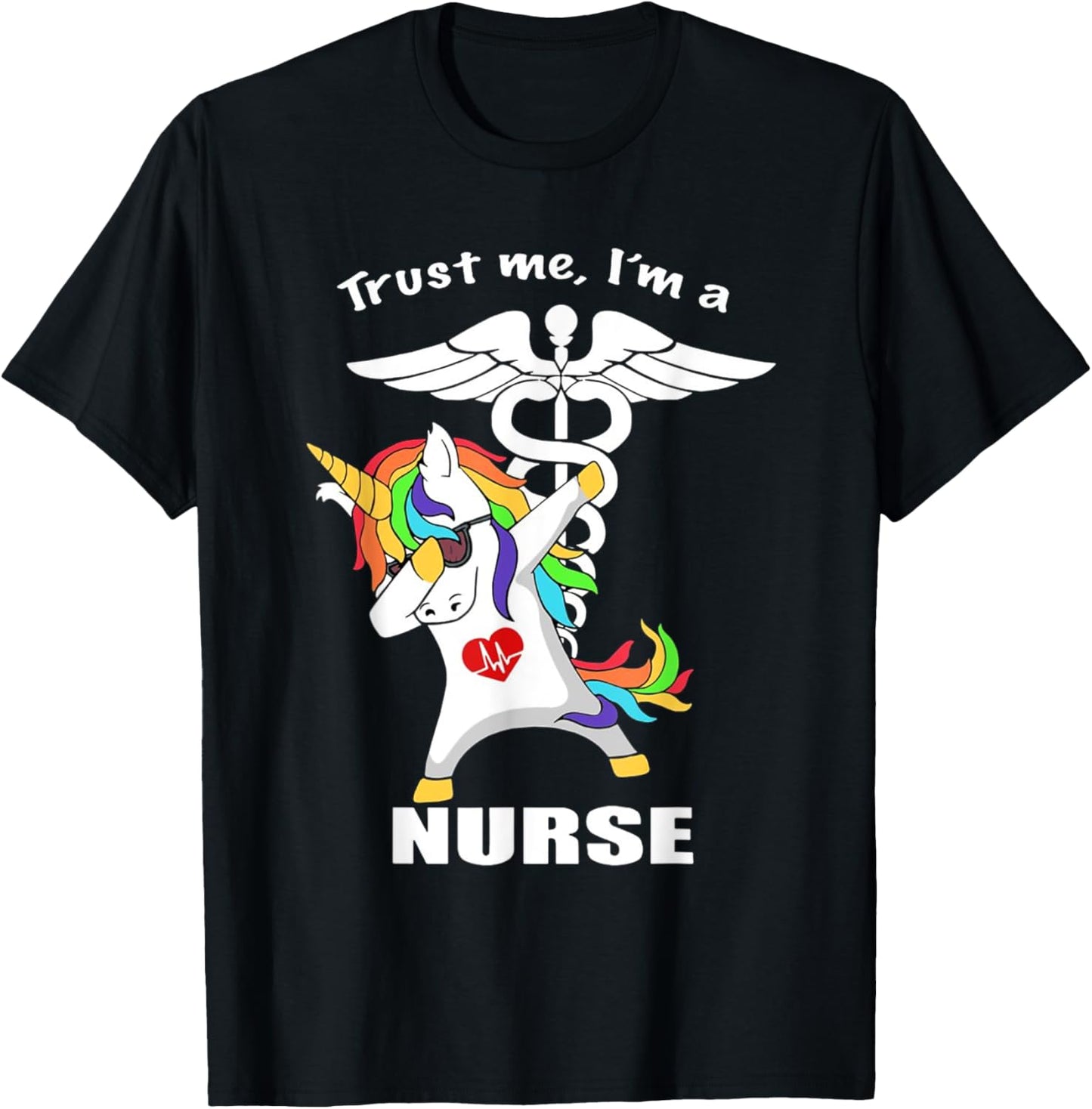 Trust me I'm a Nurse Unicorn T-Shirt - T-Shirt | Black