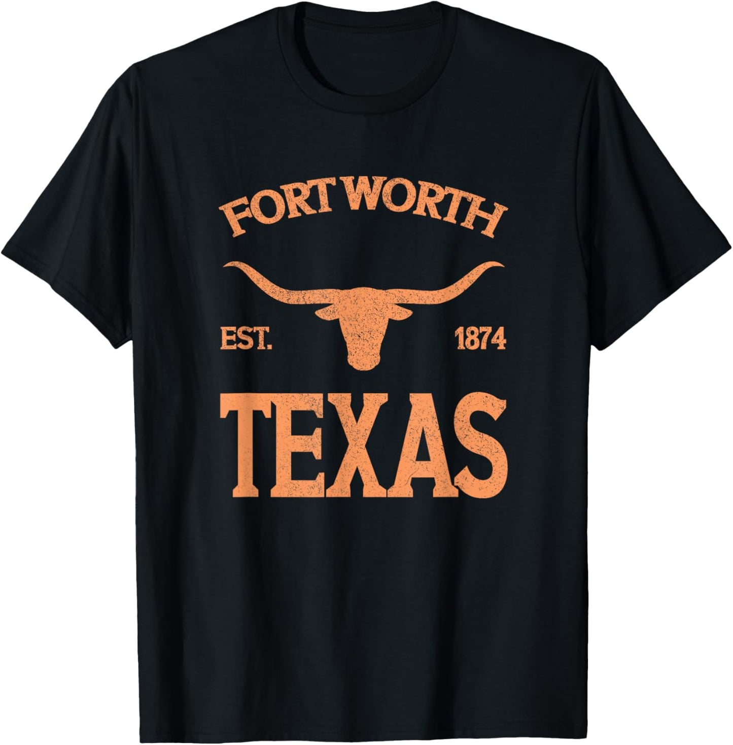 Fort Worth Texas T-Shirt - T-Shirt | Black