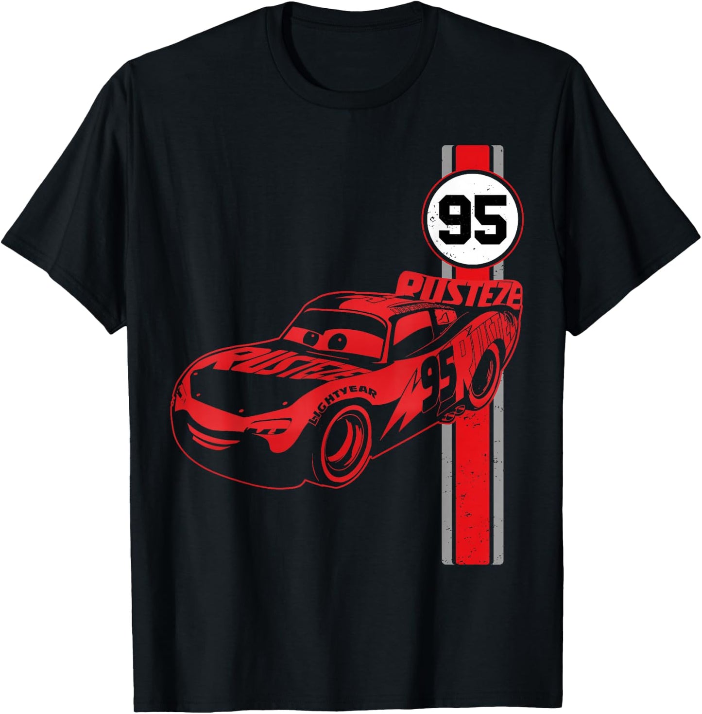 Disney Pixar Cars 3 Lighting McQueen Jersey Graphic T-Shirt - T-Shirt | Black