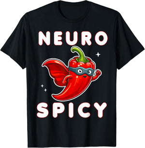Neurotypical Neurodiversity Neuro Spicy Autism T-Shirt - T-Shirt | Black