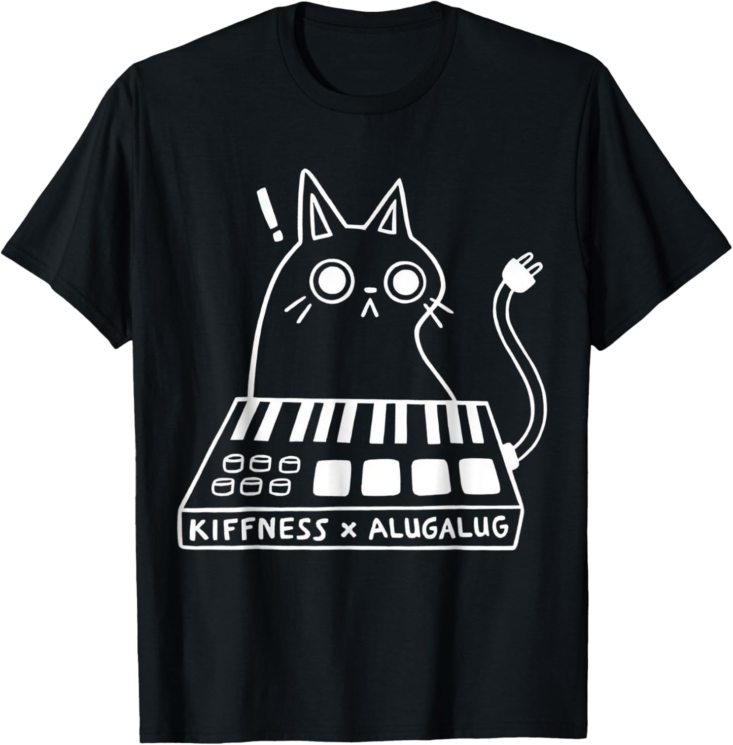 Cat Kiffness X Alugalug Men Women T-Shirt - T-Shirt | Black