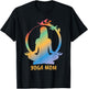 Peaceful Yoga Mom Meditation Mother's Day Gift T-Shirt - T-Shirt | Black
