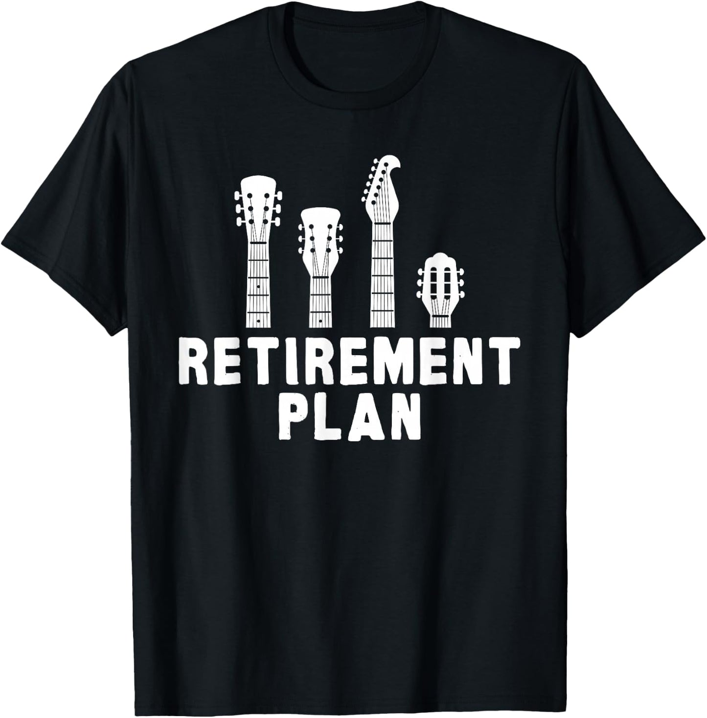 Guitar Band Retirement Plan Musik CD & Vinyl Vintage T-Shirt - T-Shirt | Black