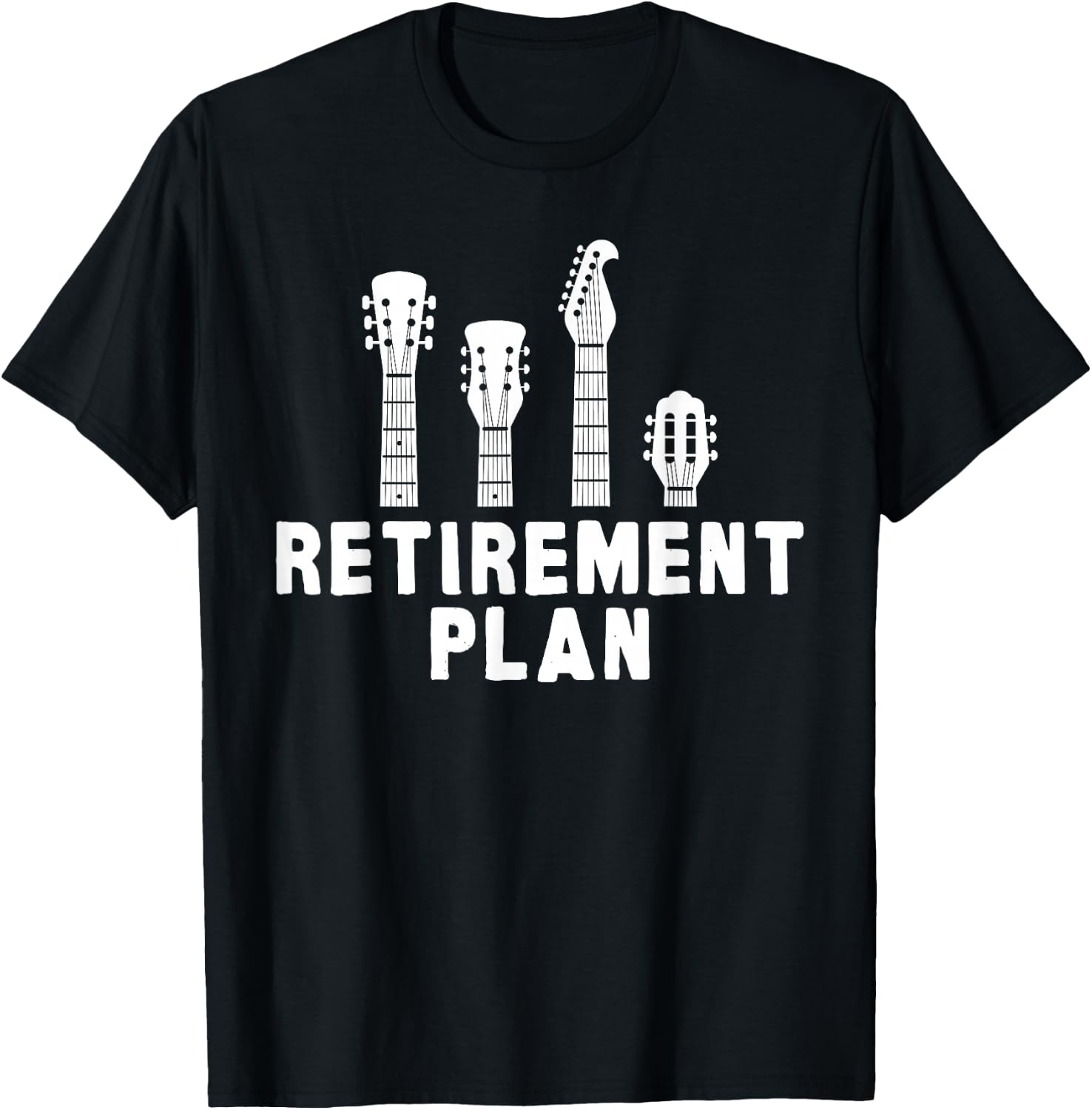 Guitar Band Retirement Plan Musik CD & Vinyl Vintage T-Shirt - T-Shirt | Black