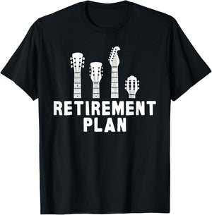 Guitar Band Retirement Plan Musik CD & Vinyl Vintage T-Shirt - T-Shirt | Black