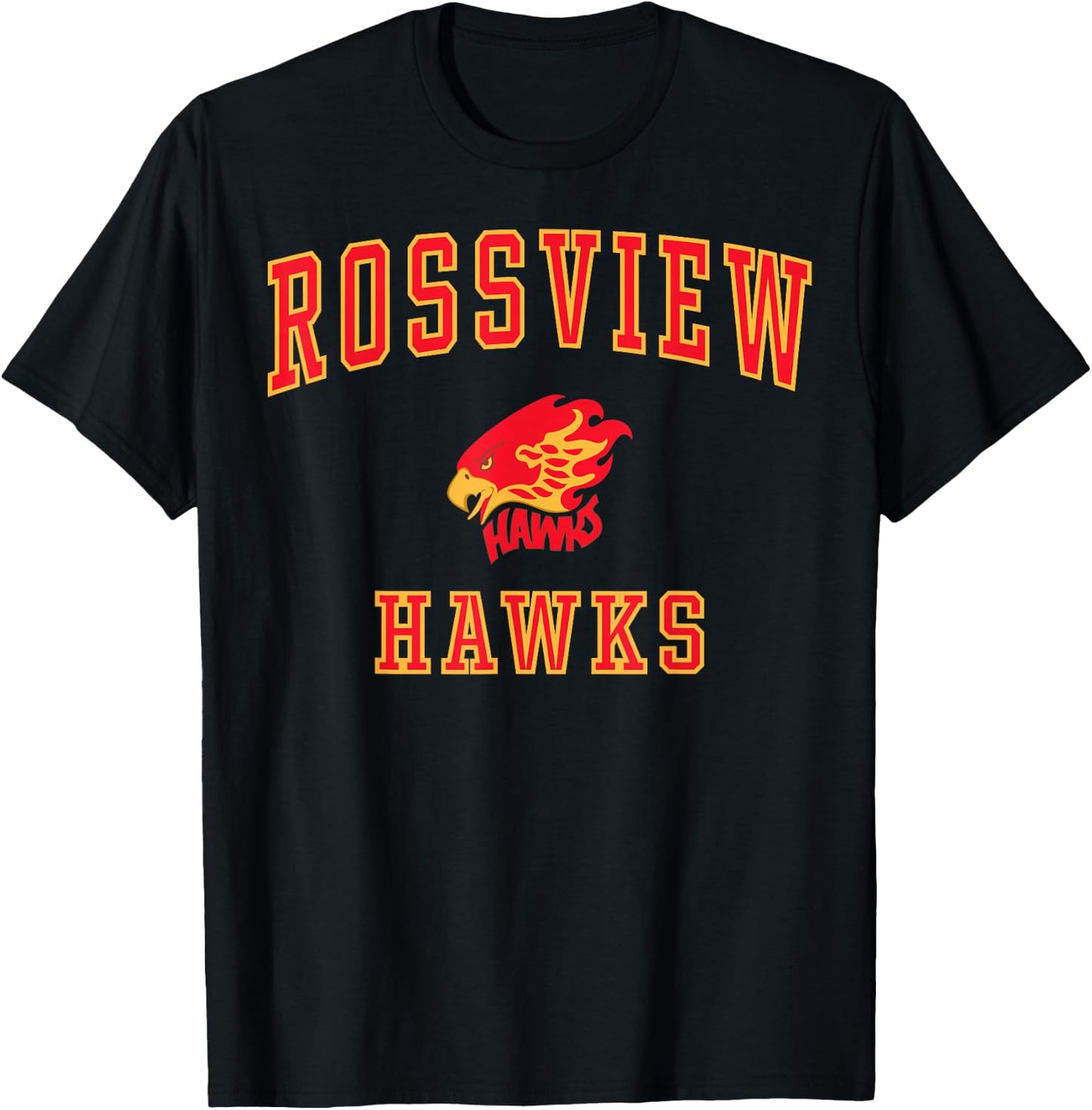 Rossview High School Hawks C1 T-Shirt - T-Shirt | Black