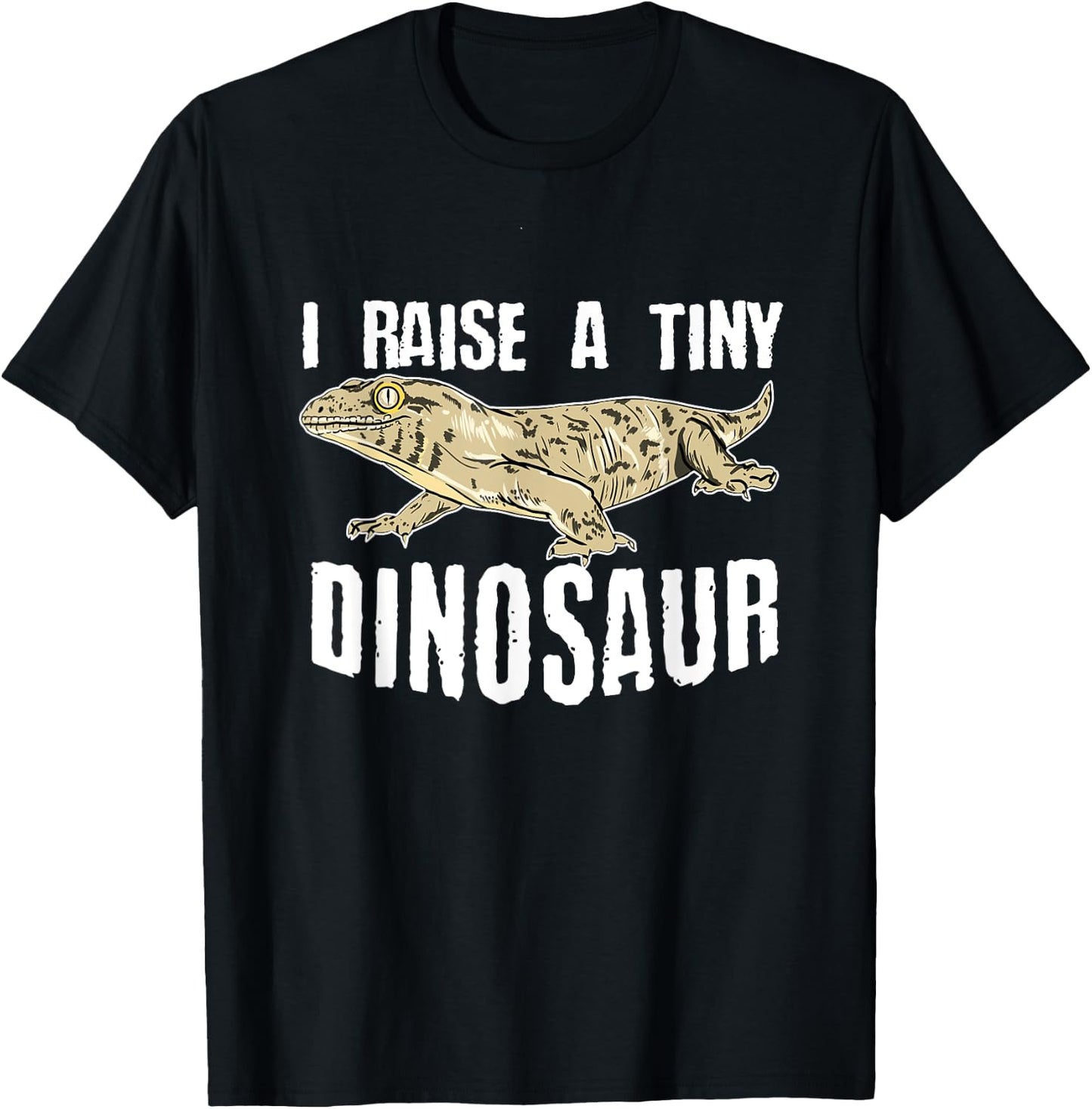 Leachie Gecko New Caledonian Giant Gecko Lizard Reptile T-Shirt - T-Shirt | Black