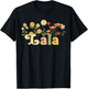 Groovy Lala Grandmother Flowers Lala Grandma T-Shirt - T-Shirt | Black