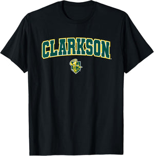 Clarkson University Golden Knights Arch Logo T-Shirt - T-Shirt | Black