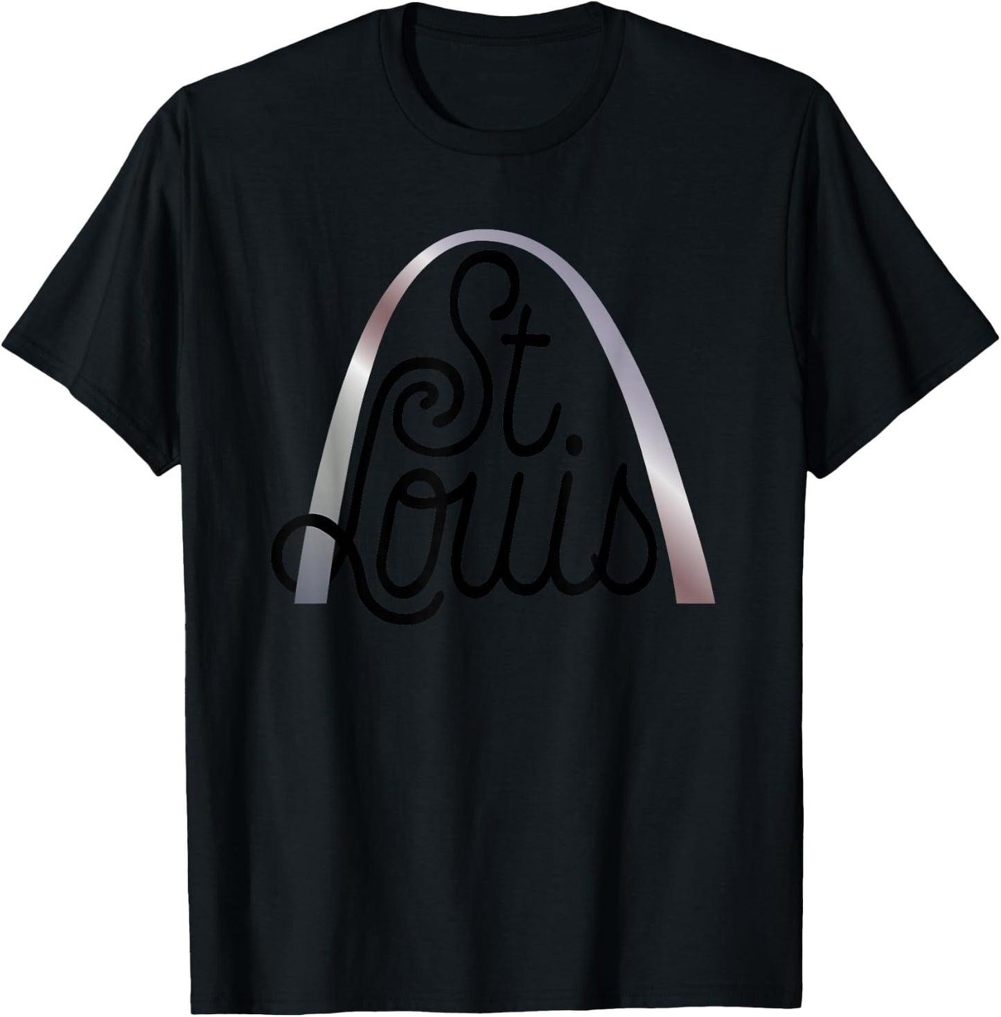 Saint Louis Missouri Souvenir Gateway Arch USA Gift T-Shirt - T-Shirt | Black