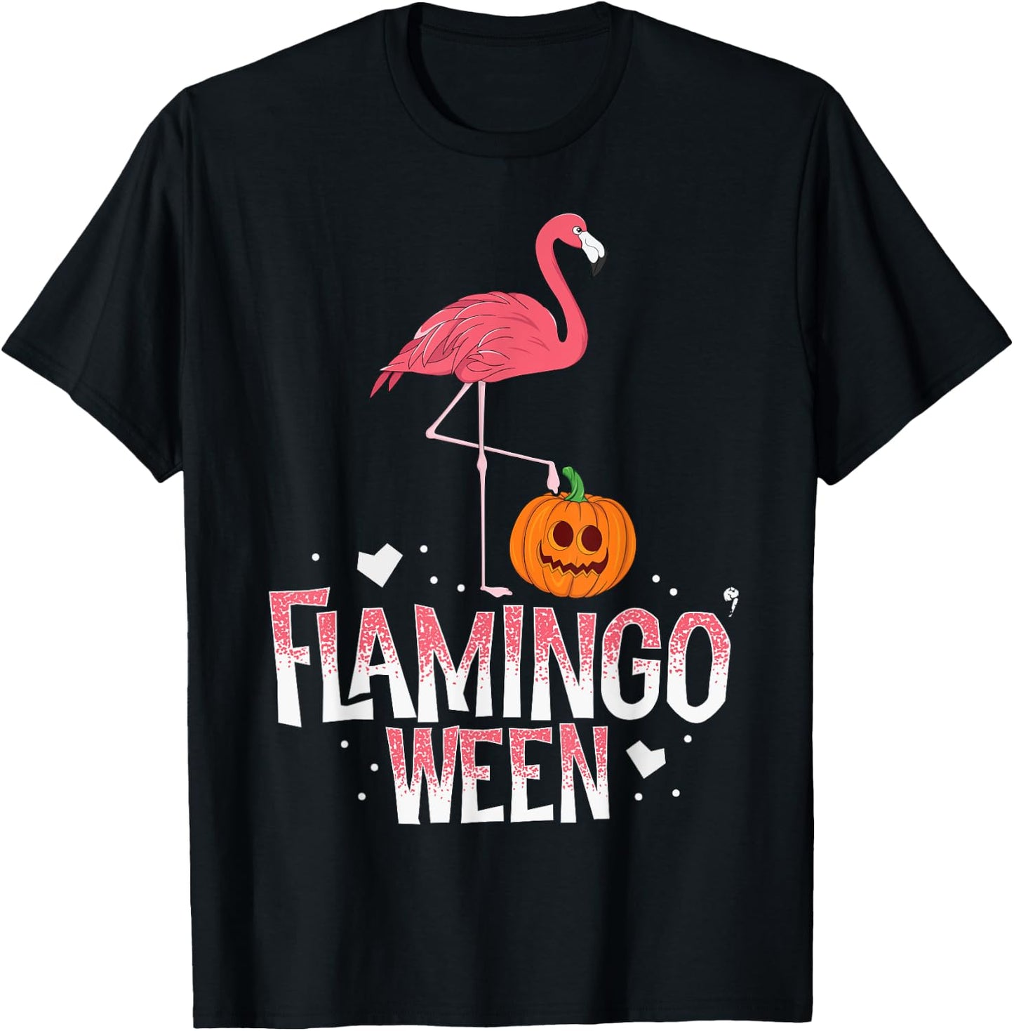 Flamingoween Halloween Flamingo Trick Treat Outfit Costume T-Shirt - T-Shirt | Black