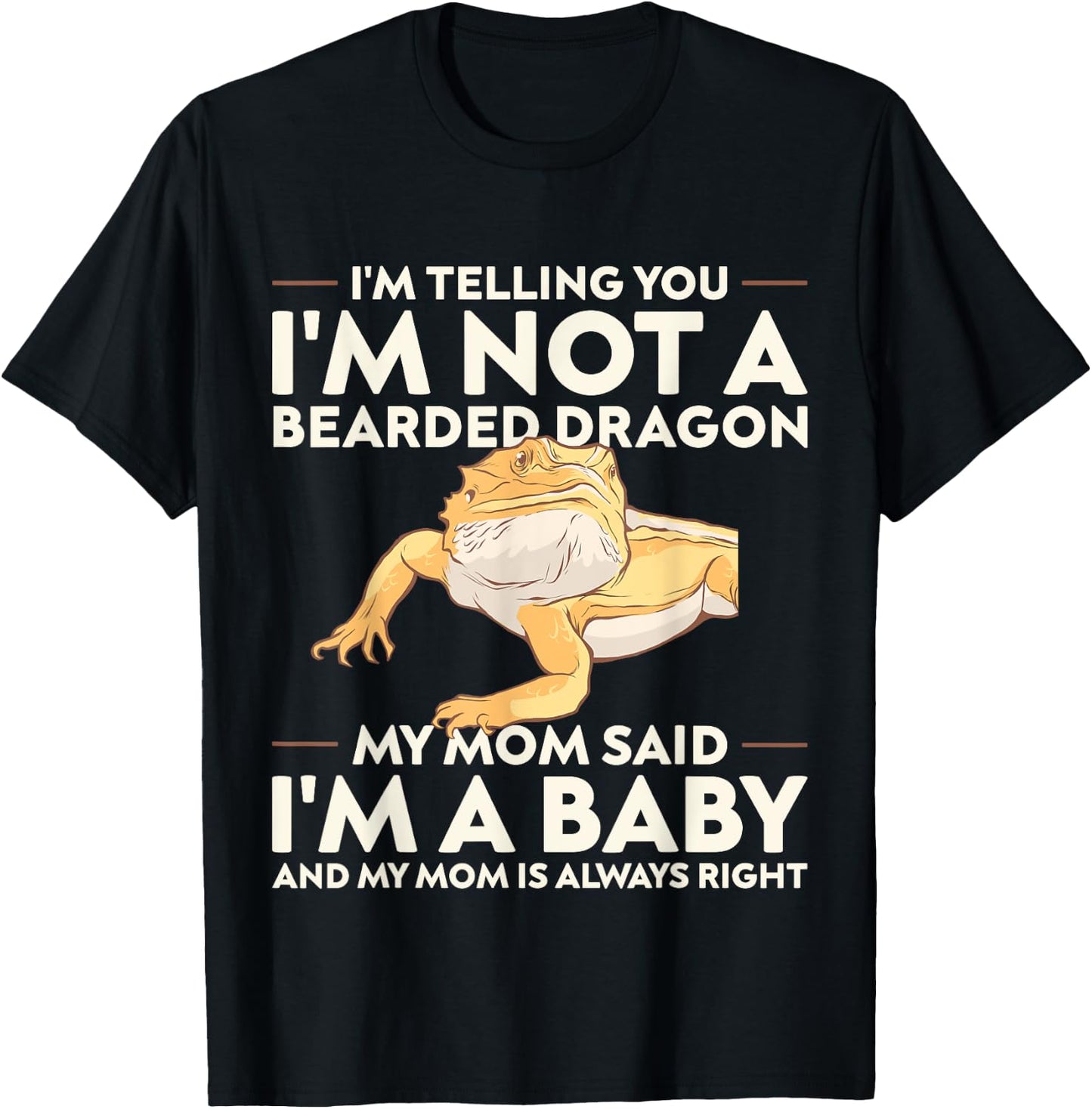 Lizard Bearded Dragon , Women and Kids T-Shirt - T-Shirt | Black