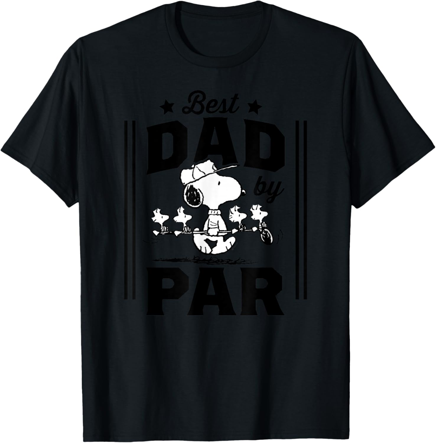Best Dad By Par T-Shirt - T-Shirt | Black