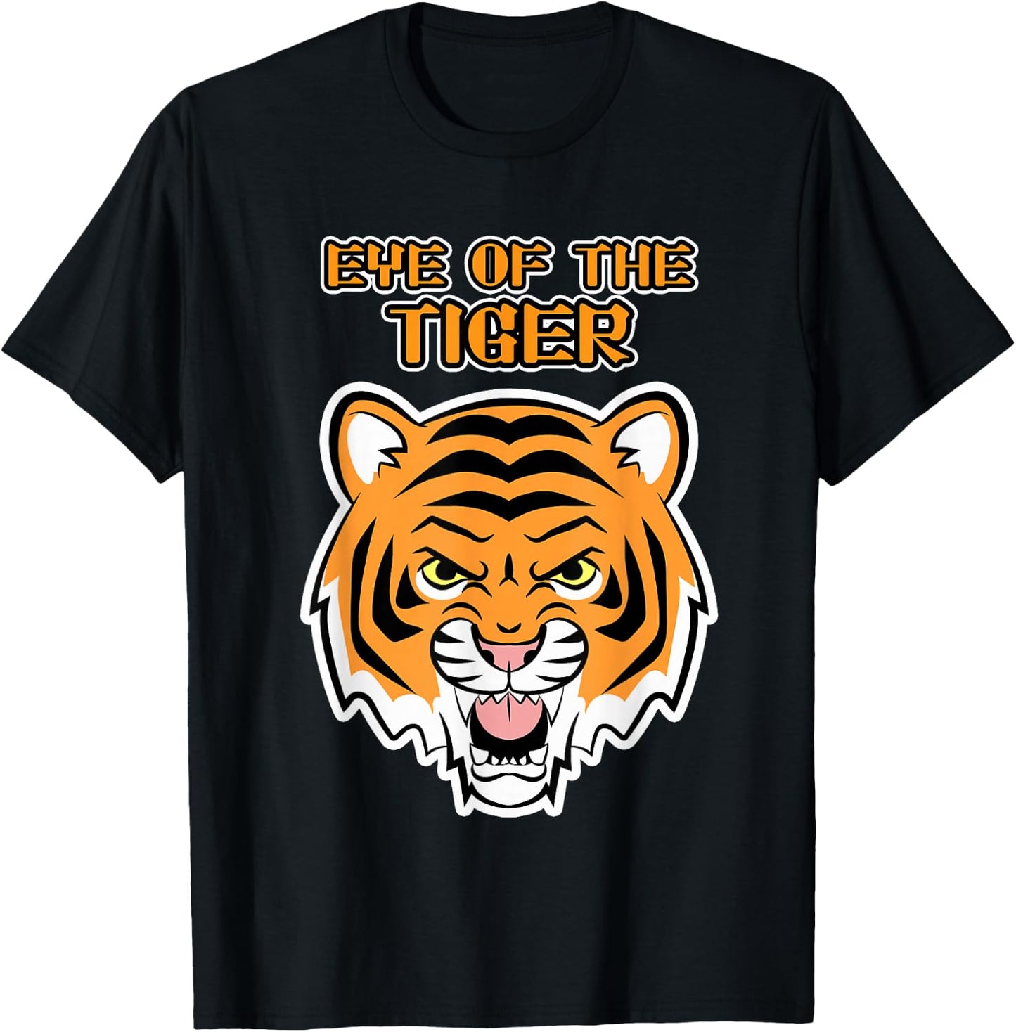 Funny Tigercat Eye of the Tiger , Men & Kids, Gift T-Shirt - T-Shirt | Black