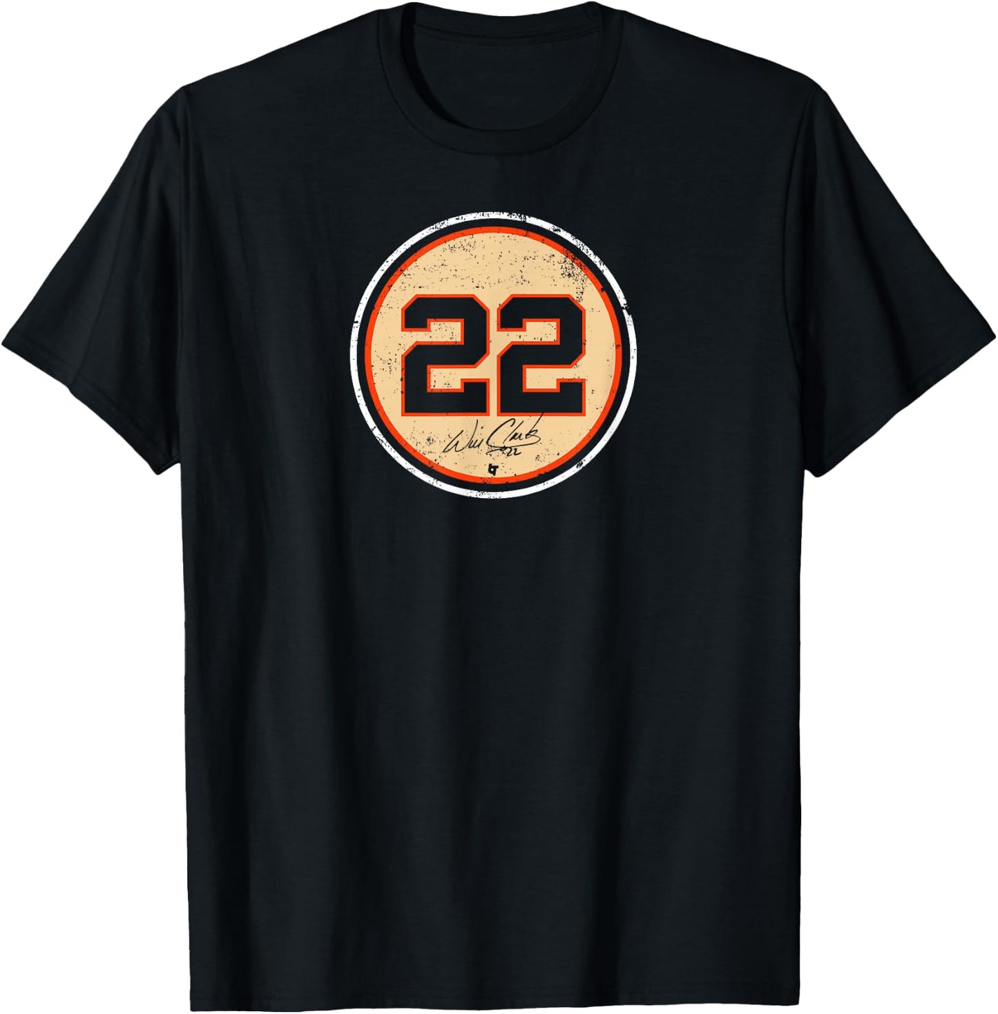 Officially Licensed - Will Clark: 22 T-Shirt - T-Shirt | Black