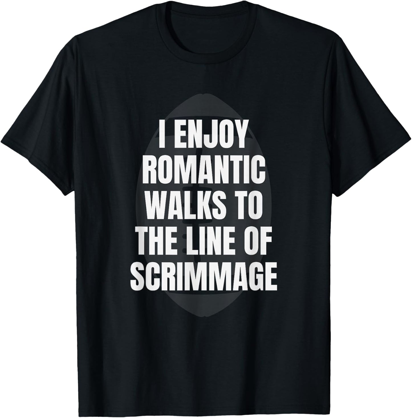 Offensive Lineman Joke Funny Football O Line of Scrimmage T-Shirt - T-Shirt | Black