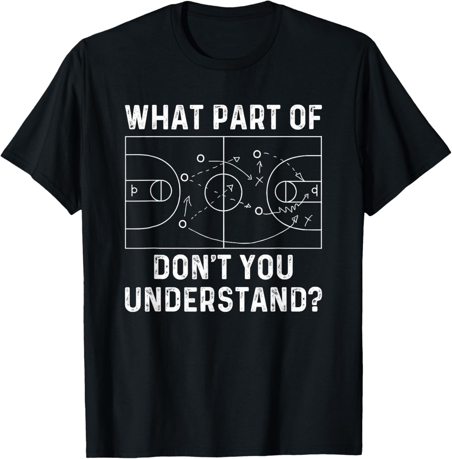 Basketball Coach Funny What Part Of Don't You Understand T-Shirt - T-Shirt | Black