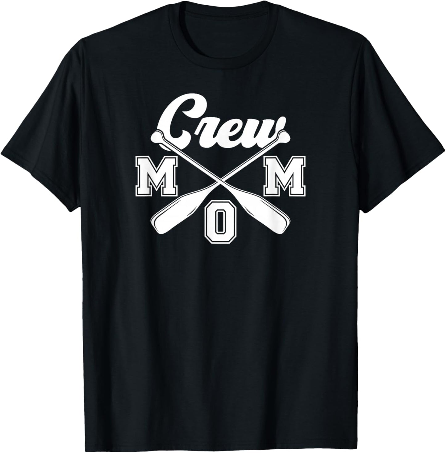 Crew Mom Rowing Mom Of A Rower Mama Rowing Mother Crew Mama T-Shirt - T-Shirt | Black