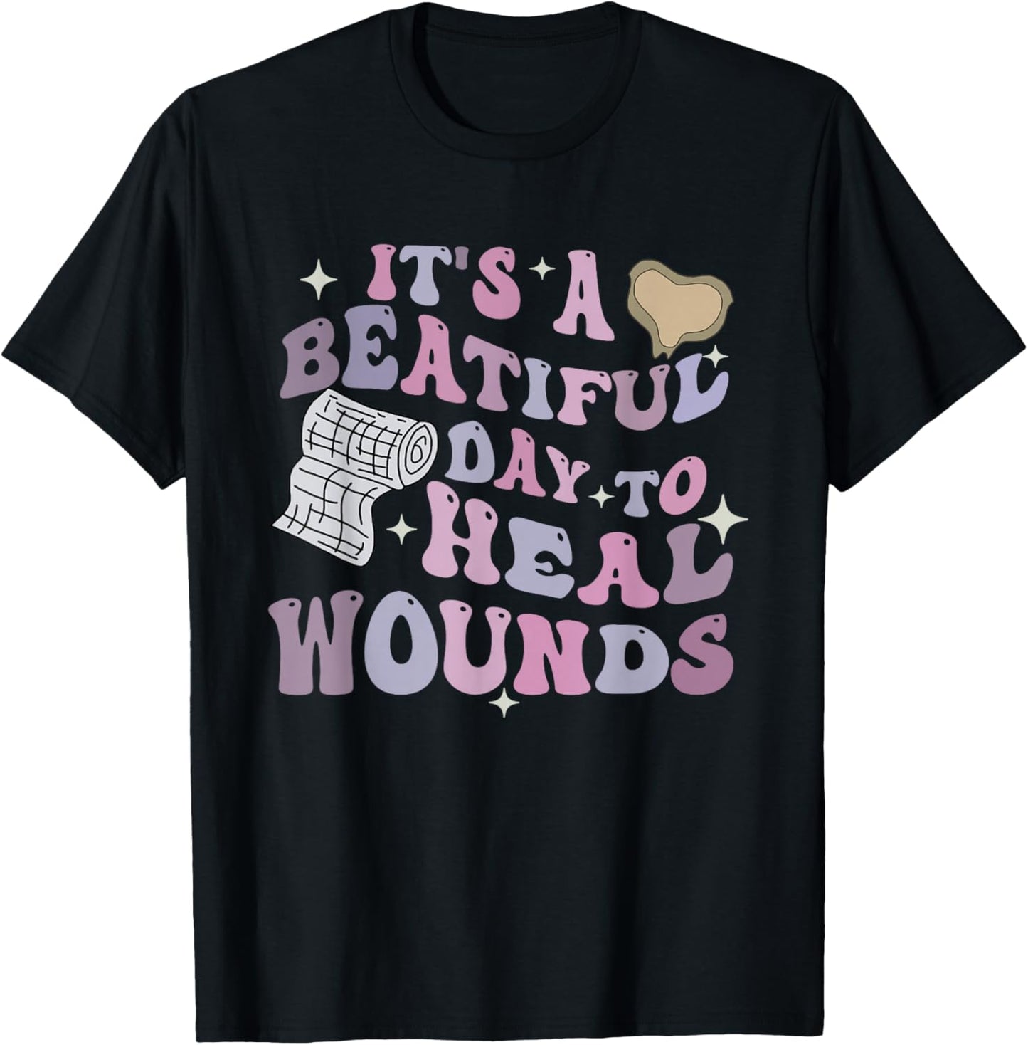 Retro Wound Care Nurse Ostomy Nurse WOC Nurse Practitioner T-Shirt - T-Shirt | Black