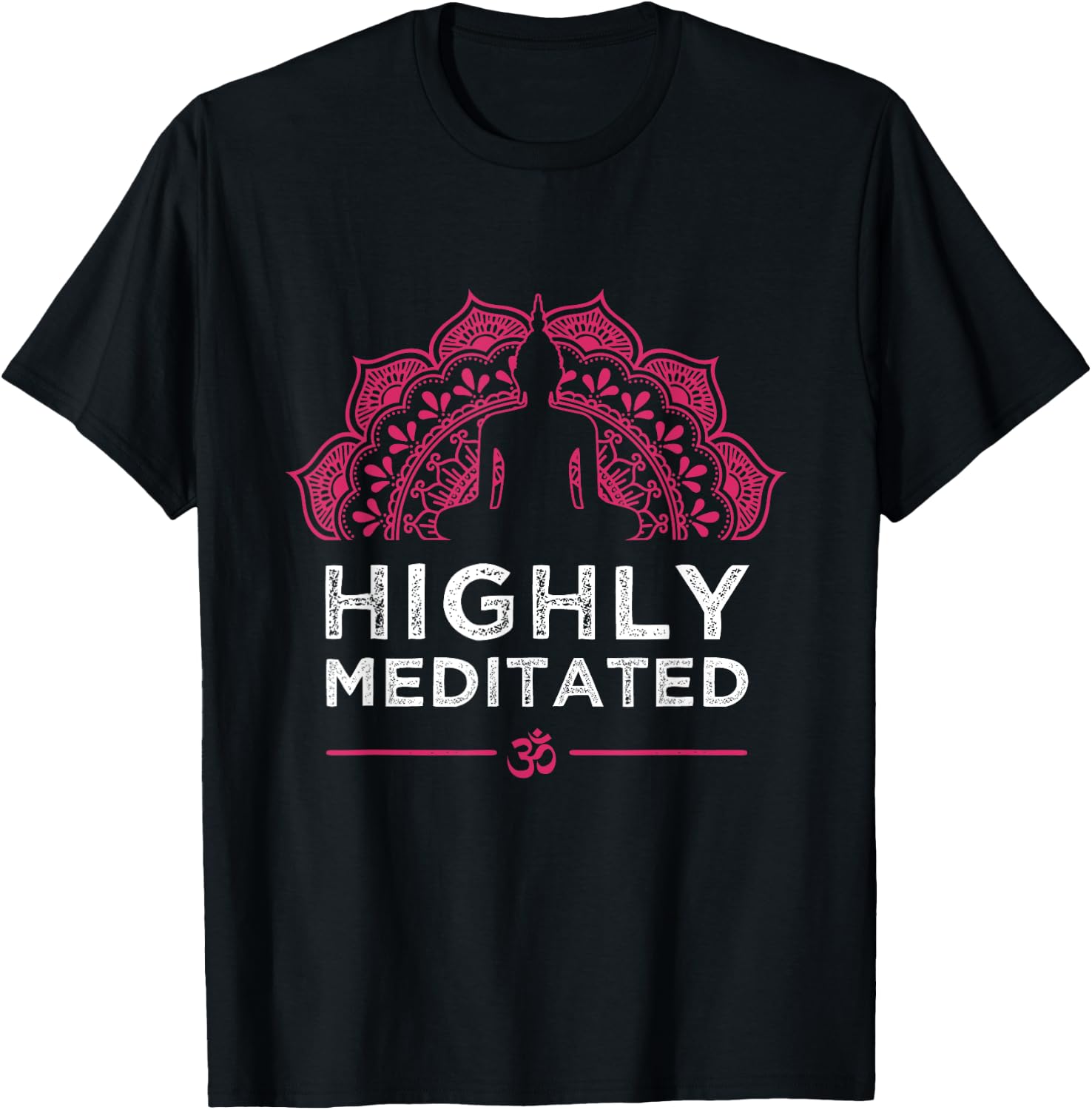 Highly Meditated Yoga Meditation Saying Women Gift T-Shirt - T-Shirt | Black