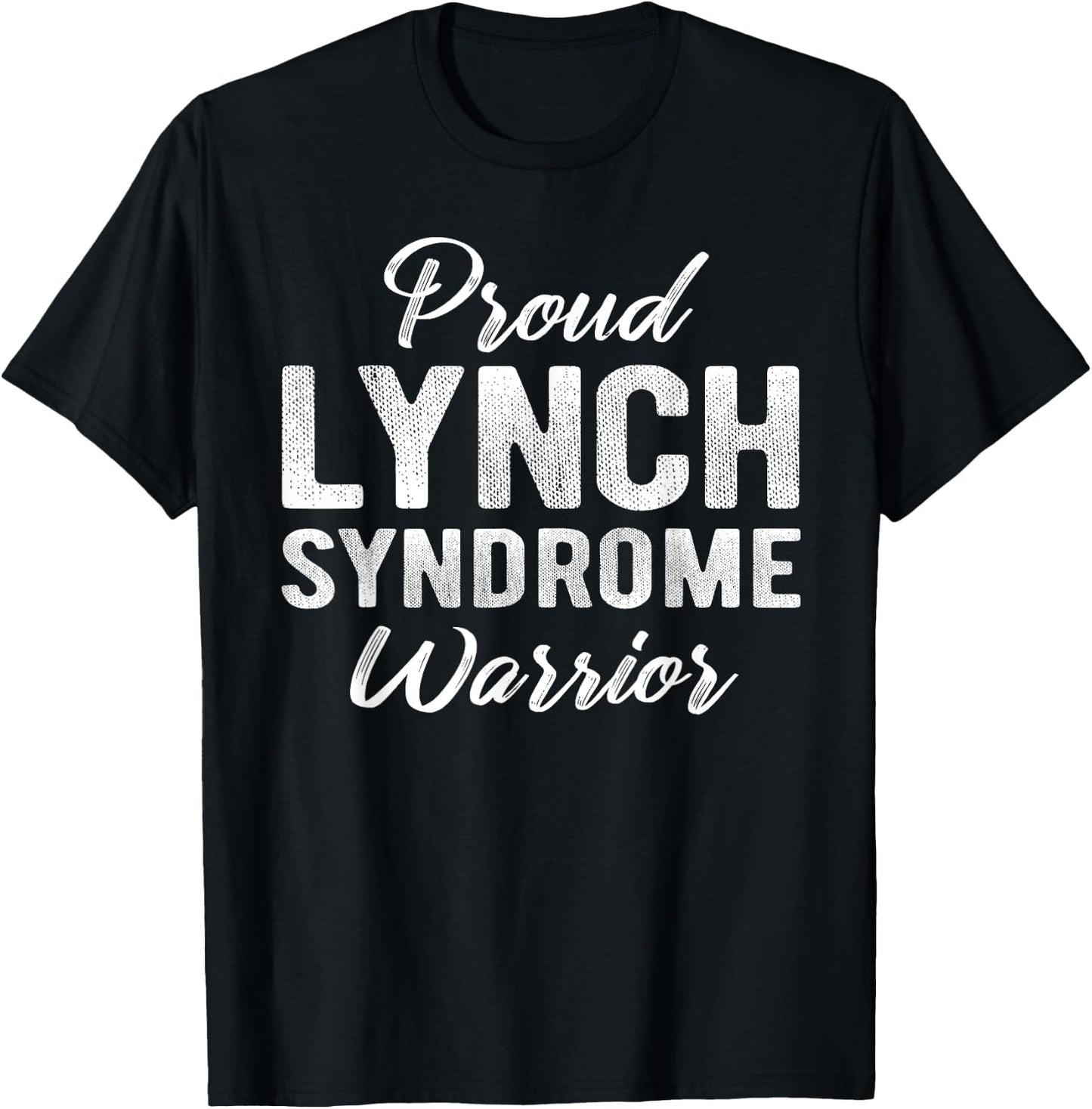 Lynch Syndrome Awareness Proud Warrior Run Walk T-Shirt - T-Shirt | Black