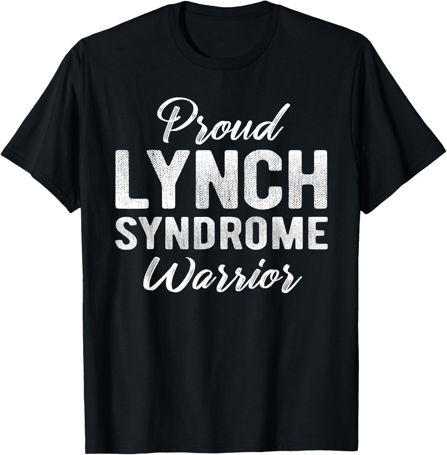 Lynch Syndrome Awareness Proud Warrior Run Walk T-Shirt - T-Shirt | Black