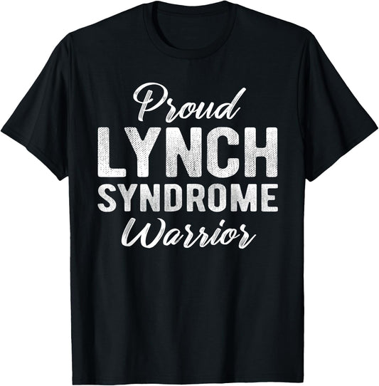 Lynch Syndrome Awareness Proud Warrior Run Walk T-Shirt - T-Shirt | Black
