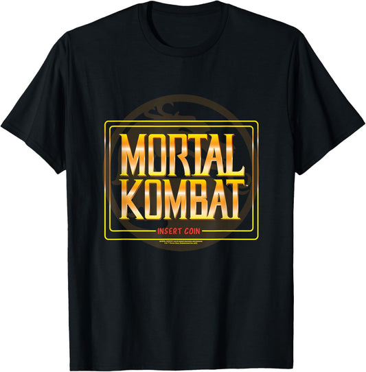 Mortal Kombat Classic Insert Coin T-Shirt - T-Shirt | Black