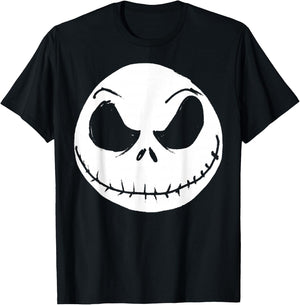 Disney The Nightmare Before Christmas Jack Skellington Face Small T-Shirt - T-Shirt | Black