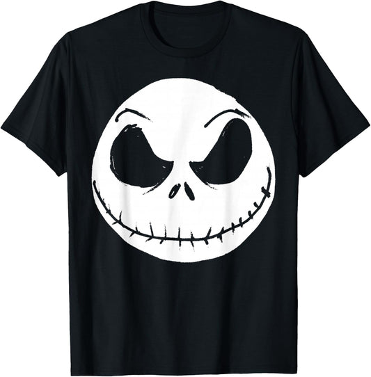 Disney The Nightmare Before Christmas Jack Skellington Face Small T-Shirt - T-Shirt | Black