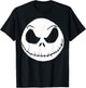 Disney The Nightmare Before Christmas Jack Skellington Face Small T-Shirt - T-Shirt | Black