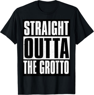 Straight Outta The Grotto T-Shirt - T-Shirt | Black