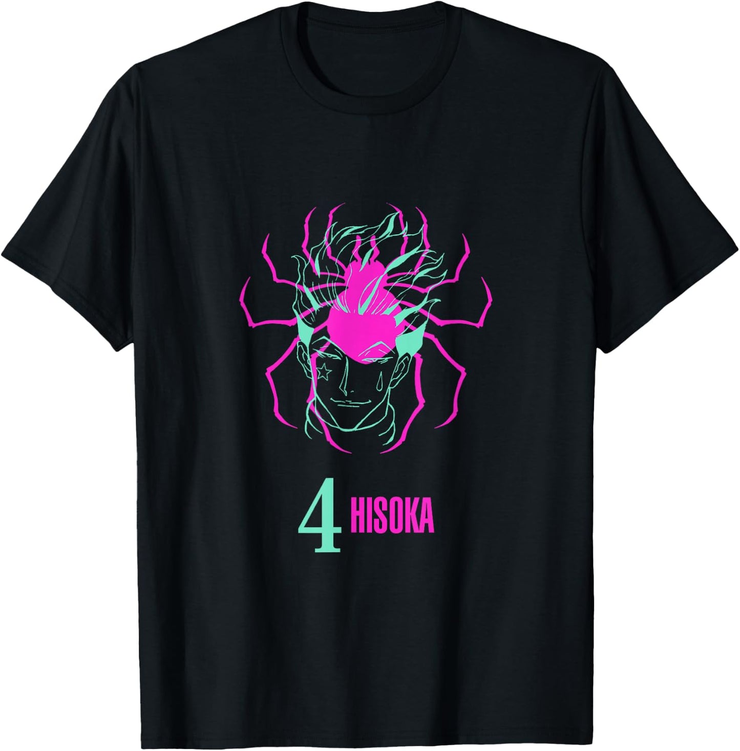 Hunter X Hunter Phantom Troupe 4 Hisoka T-Shirt - T-Shirt | Black