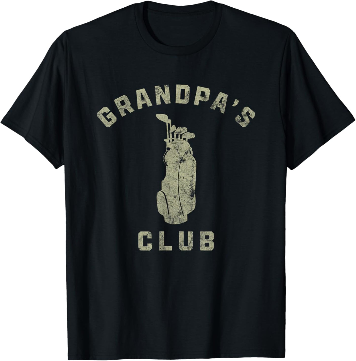 Grandpa's Club Golf Lover Golfer Sport Family T-Shirt - T-Shirt | Black
