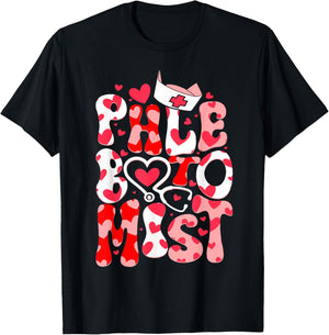 Phlebotomist Heart Phlebotomy Tech Nurse Gift Valentines Day T-Shirt - T-Shirt | Black