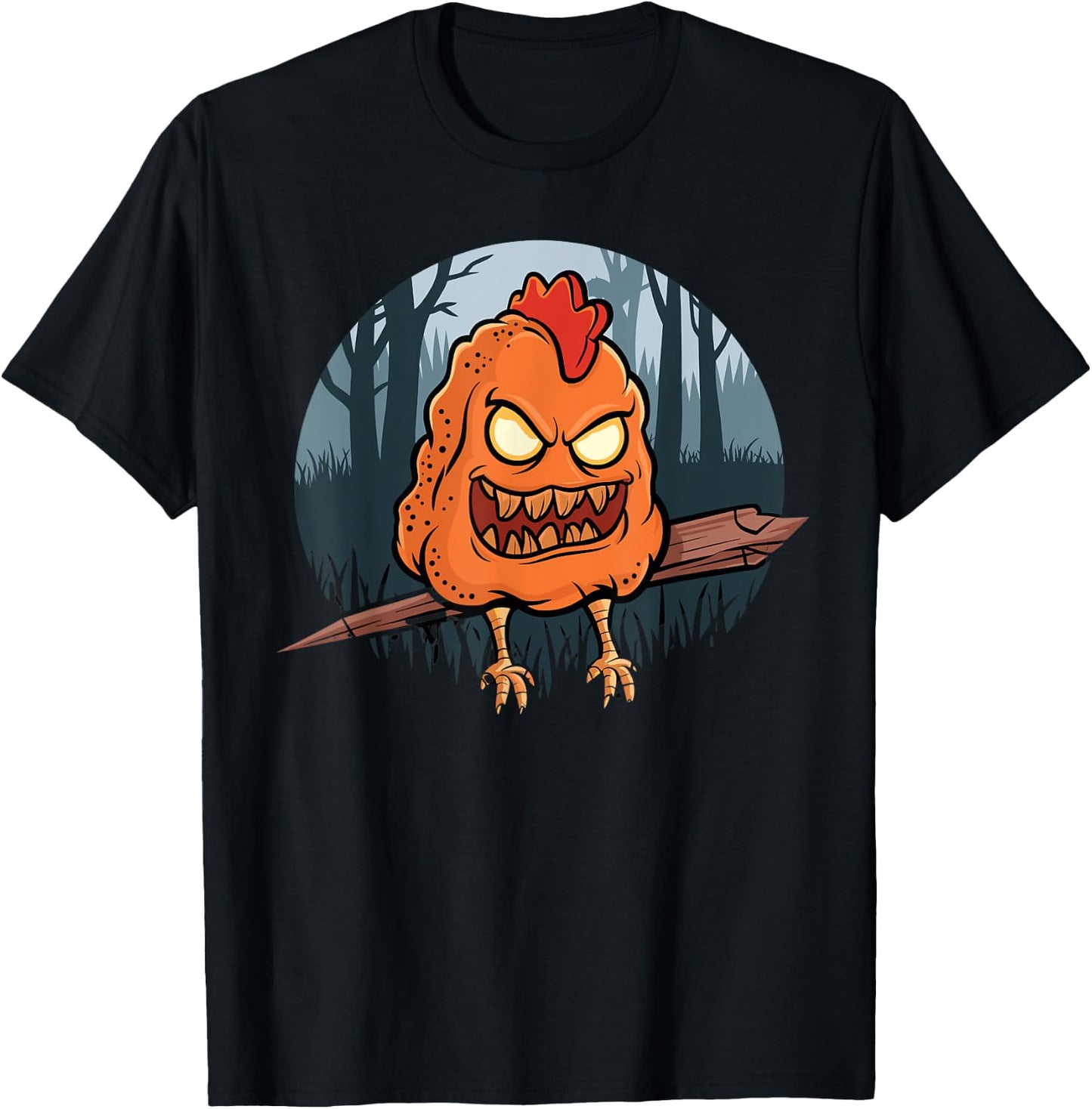 Chicken Nugget Halloween Costume Stuffed Chicken Nugget T-Shirt - T-Shirt | Black