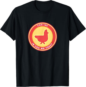 Coq Inu Meme Coq Inu Crypto Coq Inu T-Shirt - T-Shirt | Black